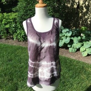 Urban Outfitters Sparkle & Fade Tie Dye Silky Tank